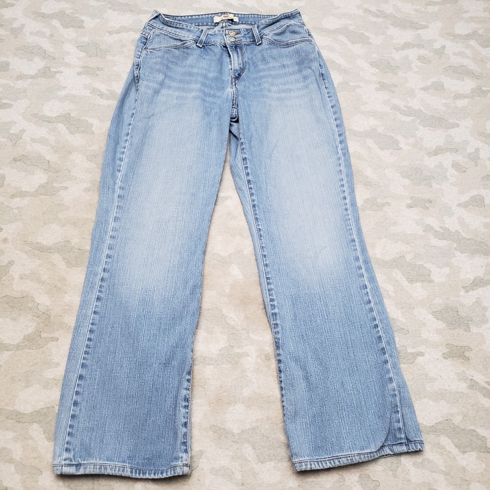 Levi's 529 Jeans Womens 10‎ Blue Curvy Boot Pockets Denim Light Wash Stretch